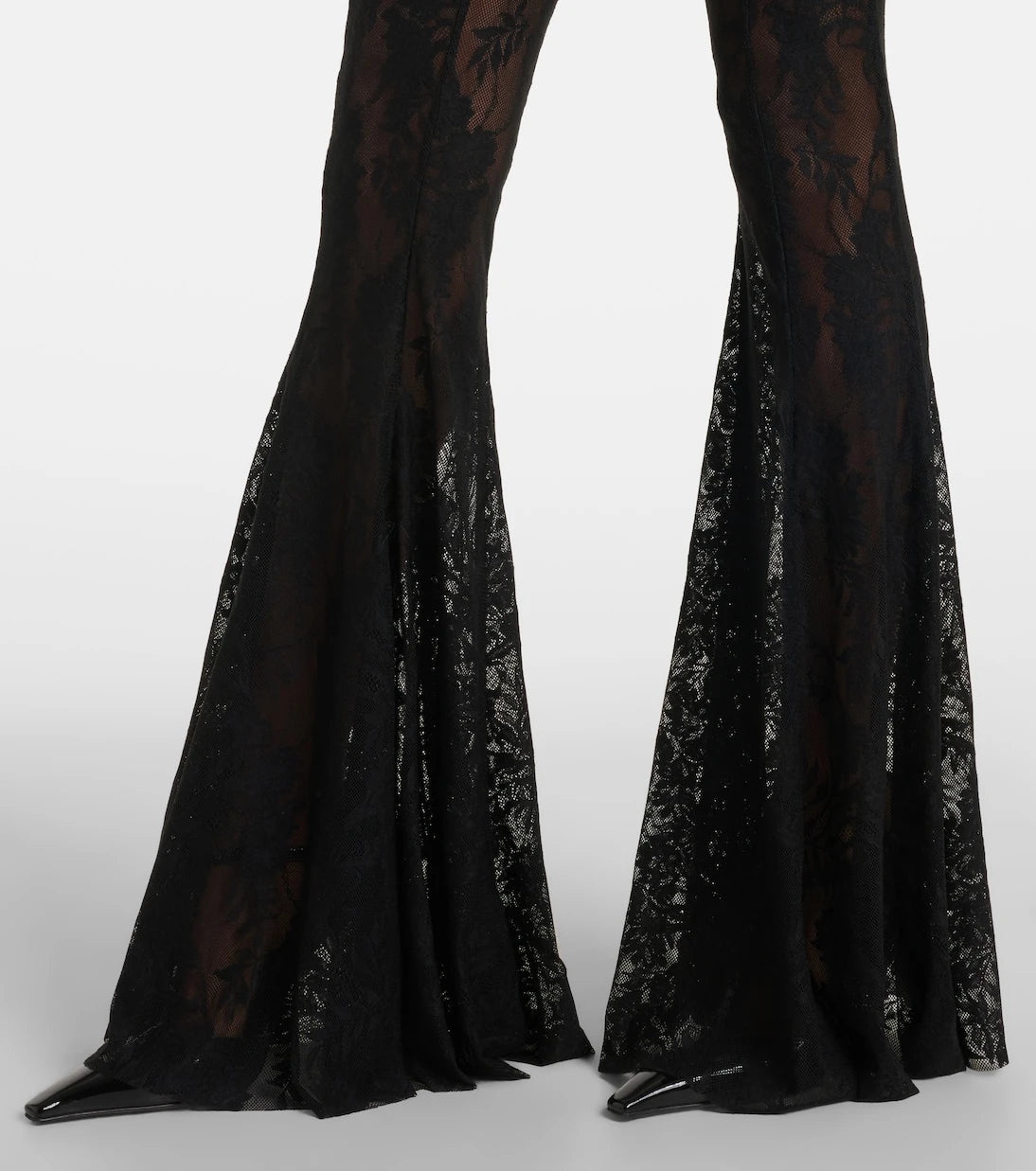 Norma Kamali - Lace flared jumpsuit