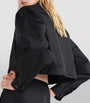 Prada Black Crop Collared Re-Nylon Jacket
