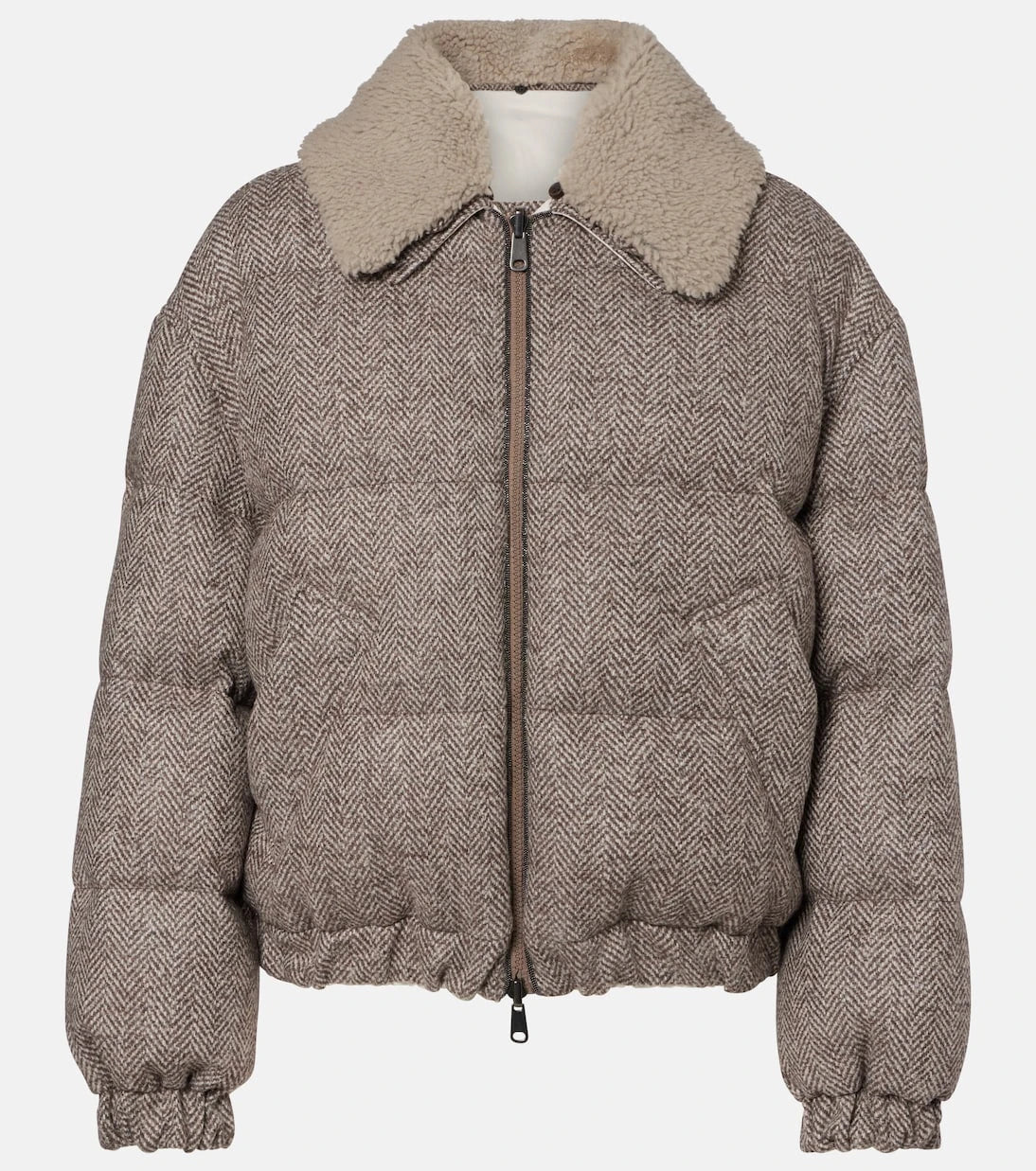 Brunello Cucinelli - Wool-blend down jacket