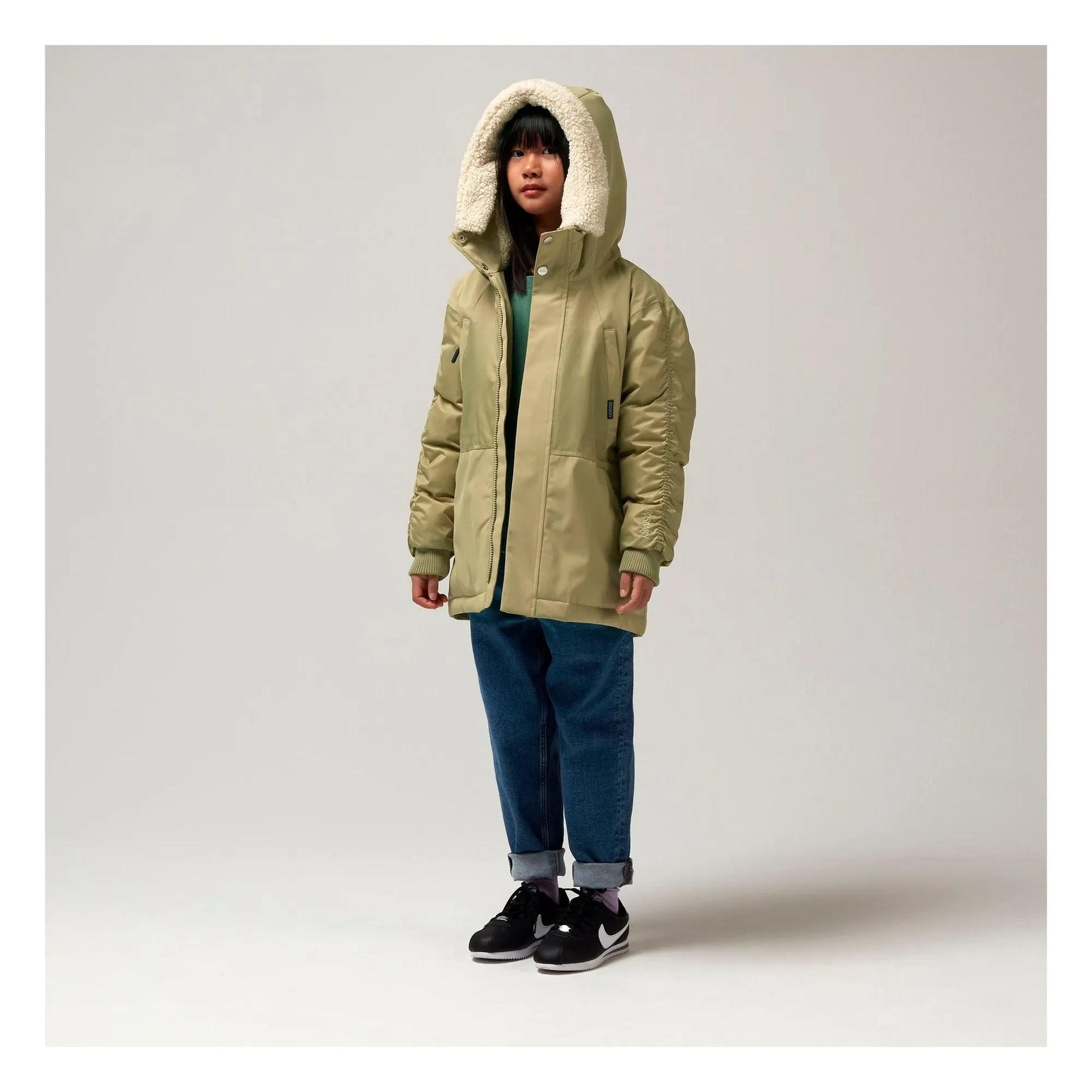 Gosoaky - Funny Frog waterproof parka | Pale green
