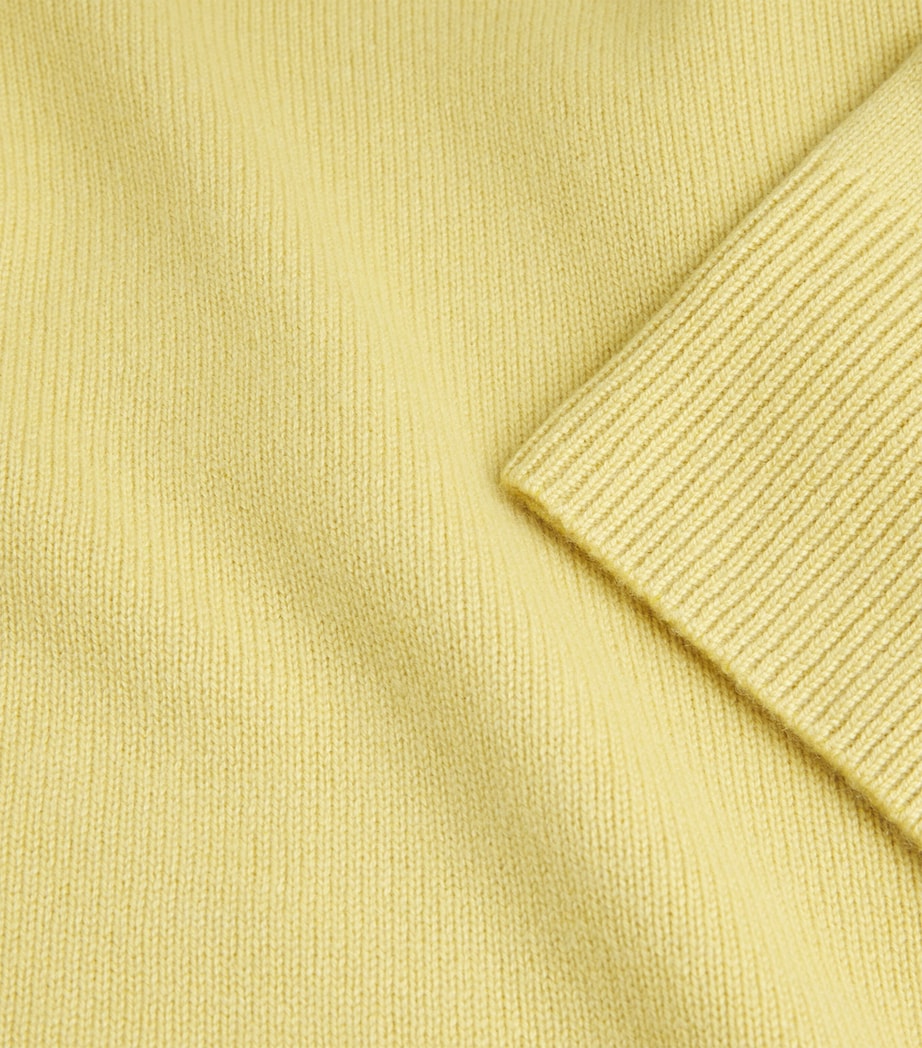 Yellow Organic Cashmere Norway Sweater