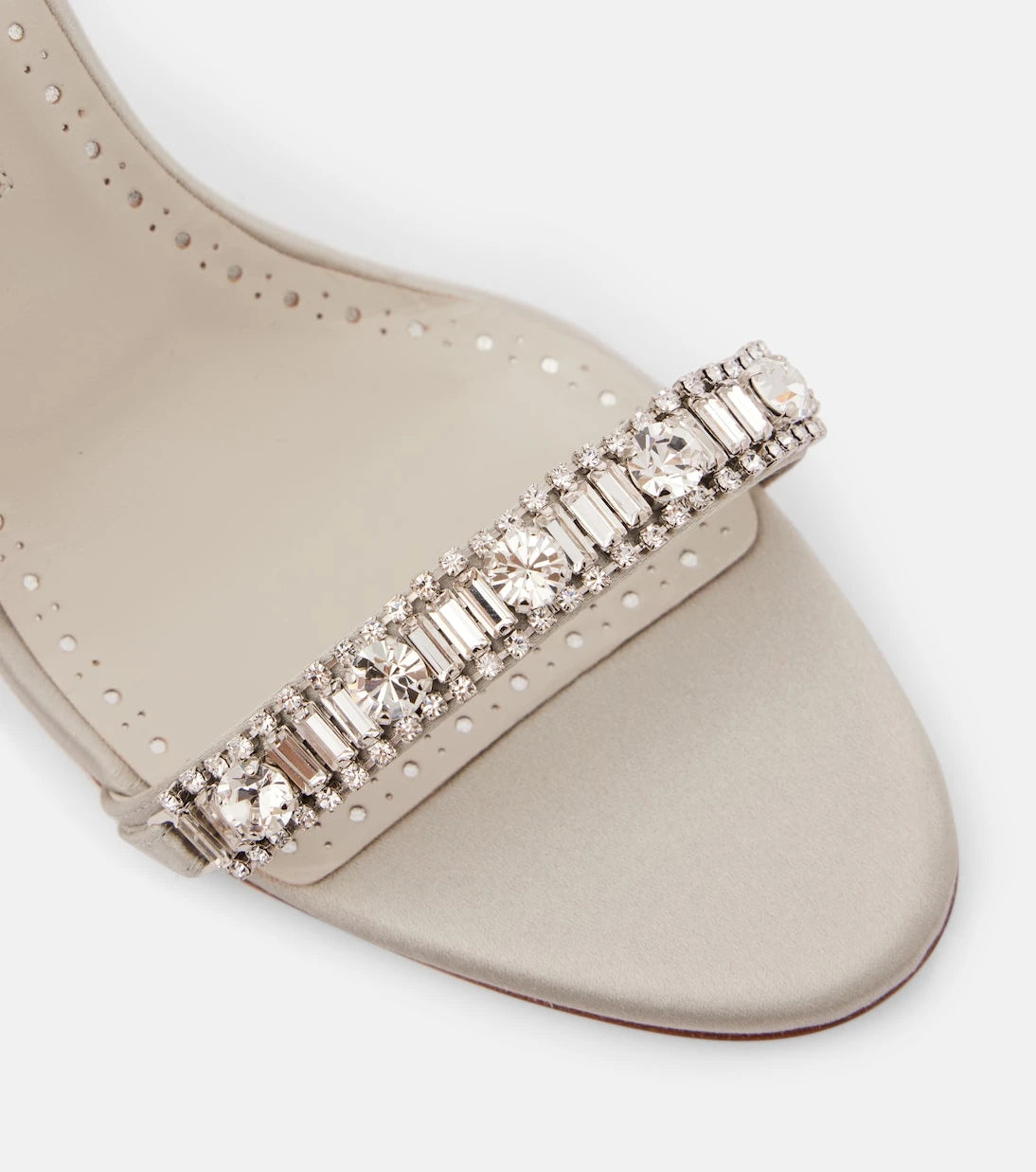 Manolo Blahnik - Asa 90 embellished satin sandals