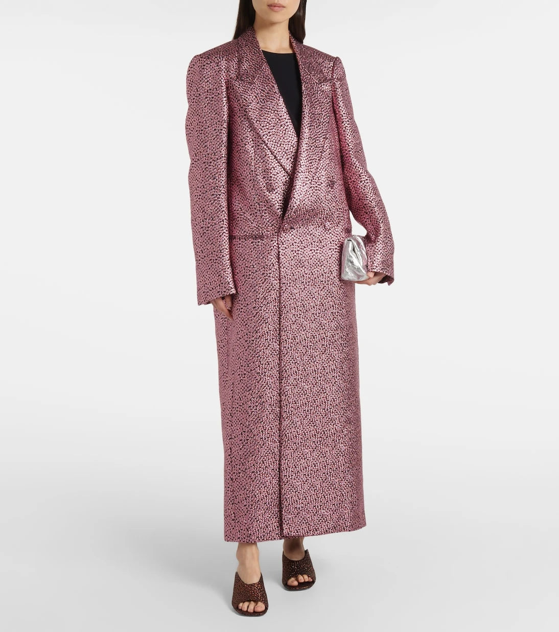 Dries Van Noten - Lamé coat