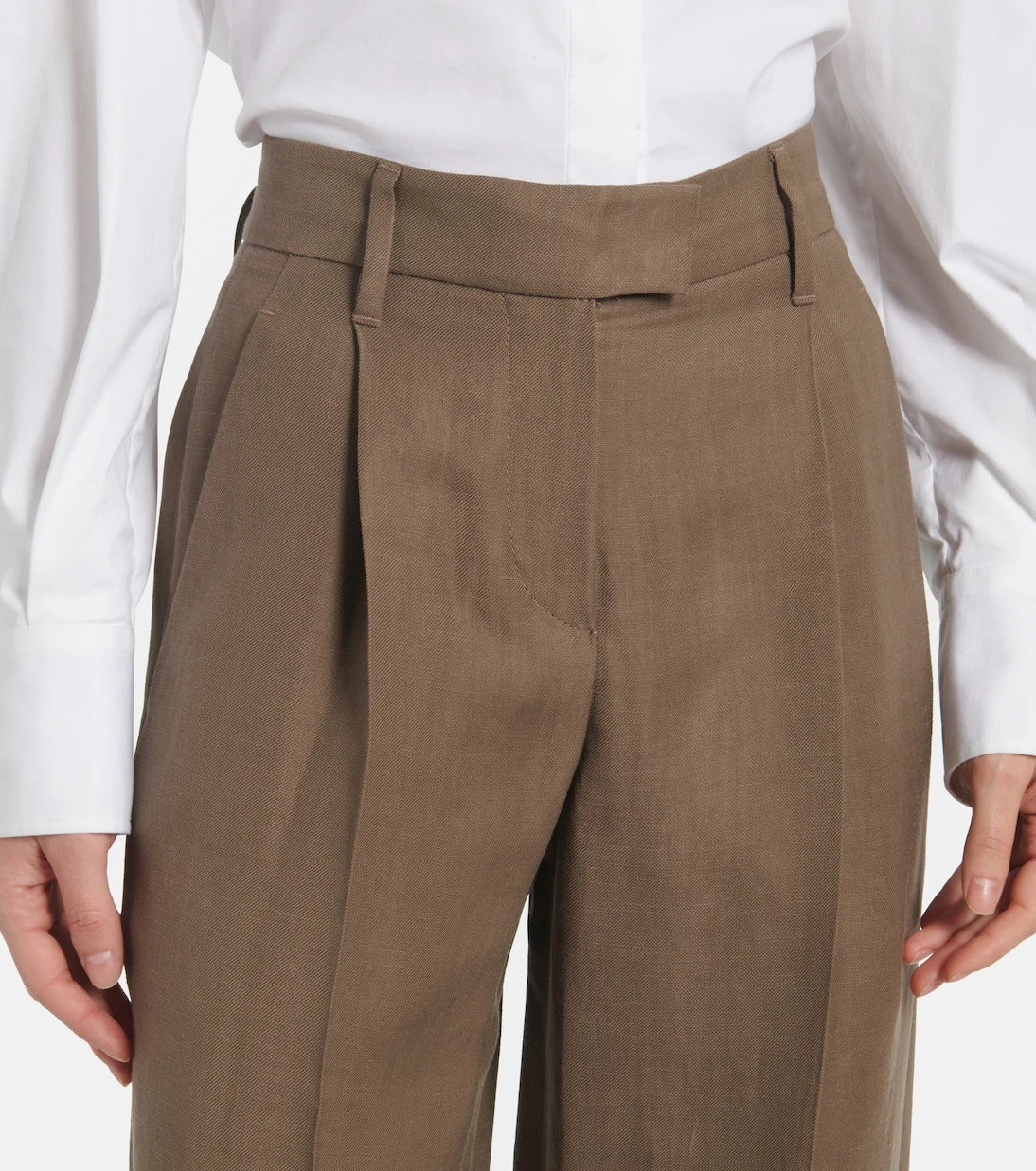 Brunello Cucinelli - High-rise wide-leg pants
