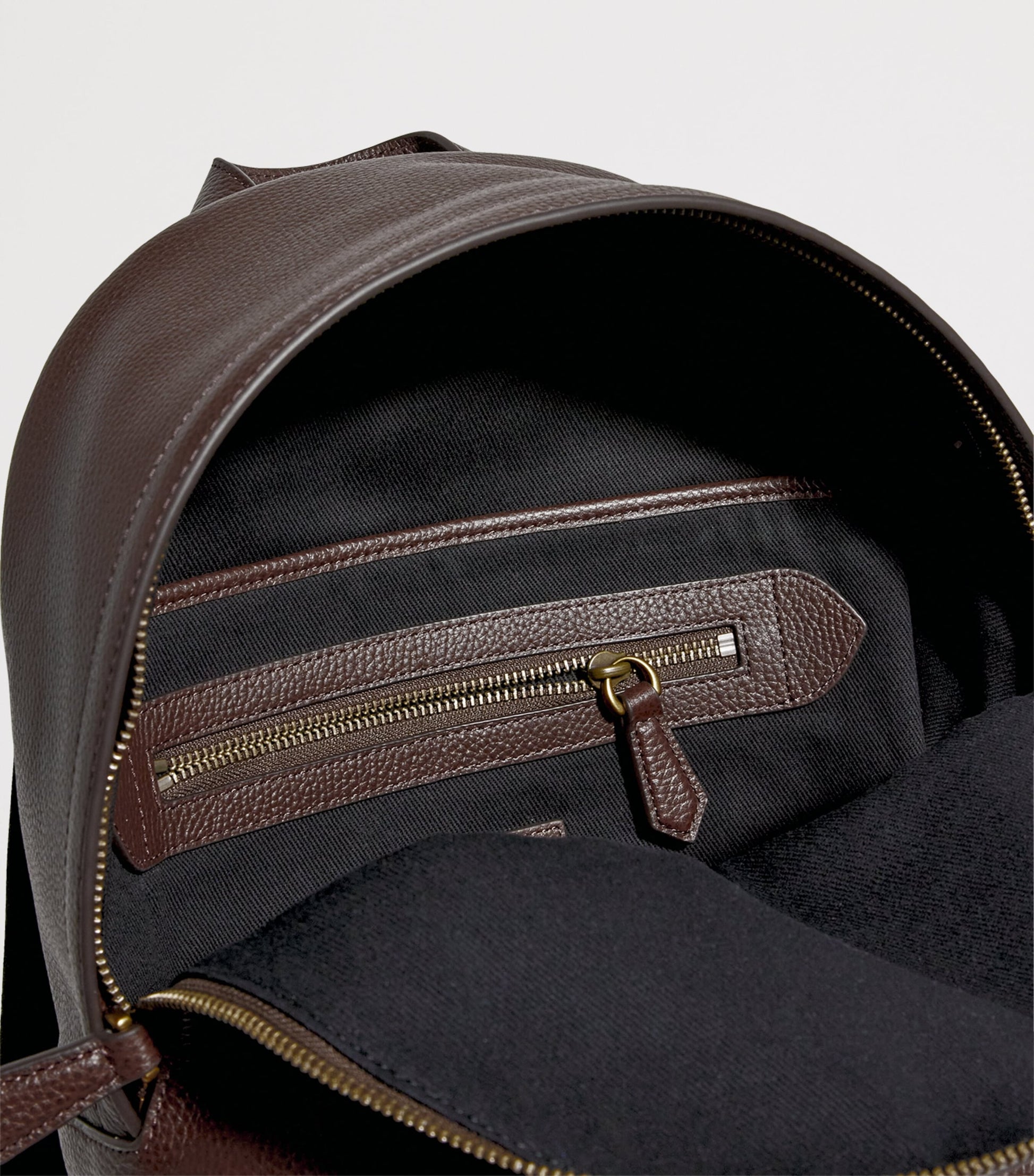 Leather Logo Backpack
