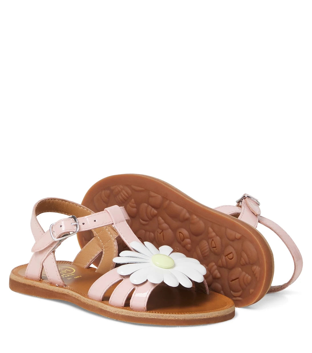 Pom d'Api - Plagette Big Flo leather sandals