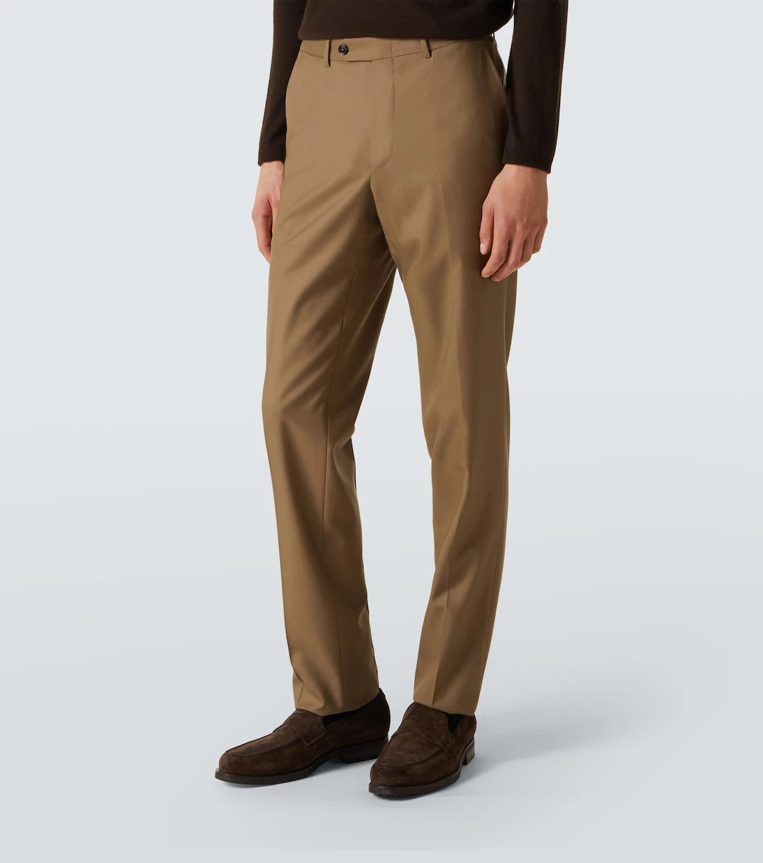 Zegna - Double-breasted wool twill suit