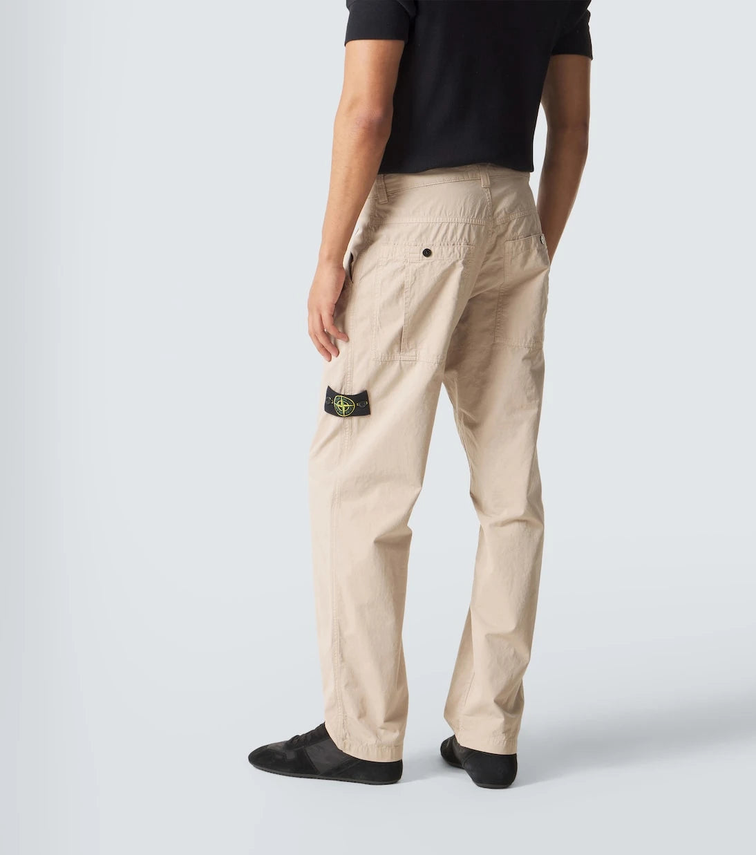 Stone Island - Pusula pamuklu düz pantolon