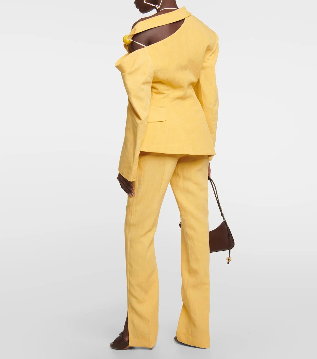 Jacquemus - بليزر La Veste Baska من مزيج الكتان