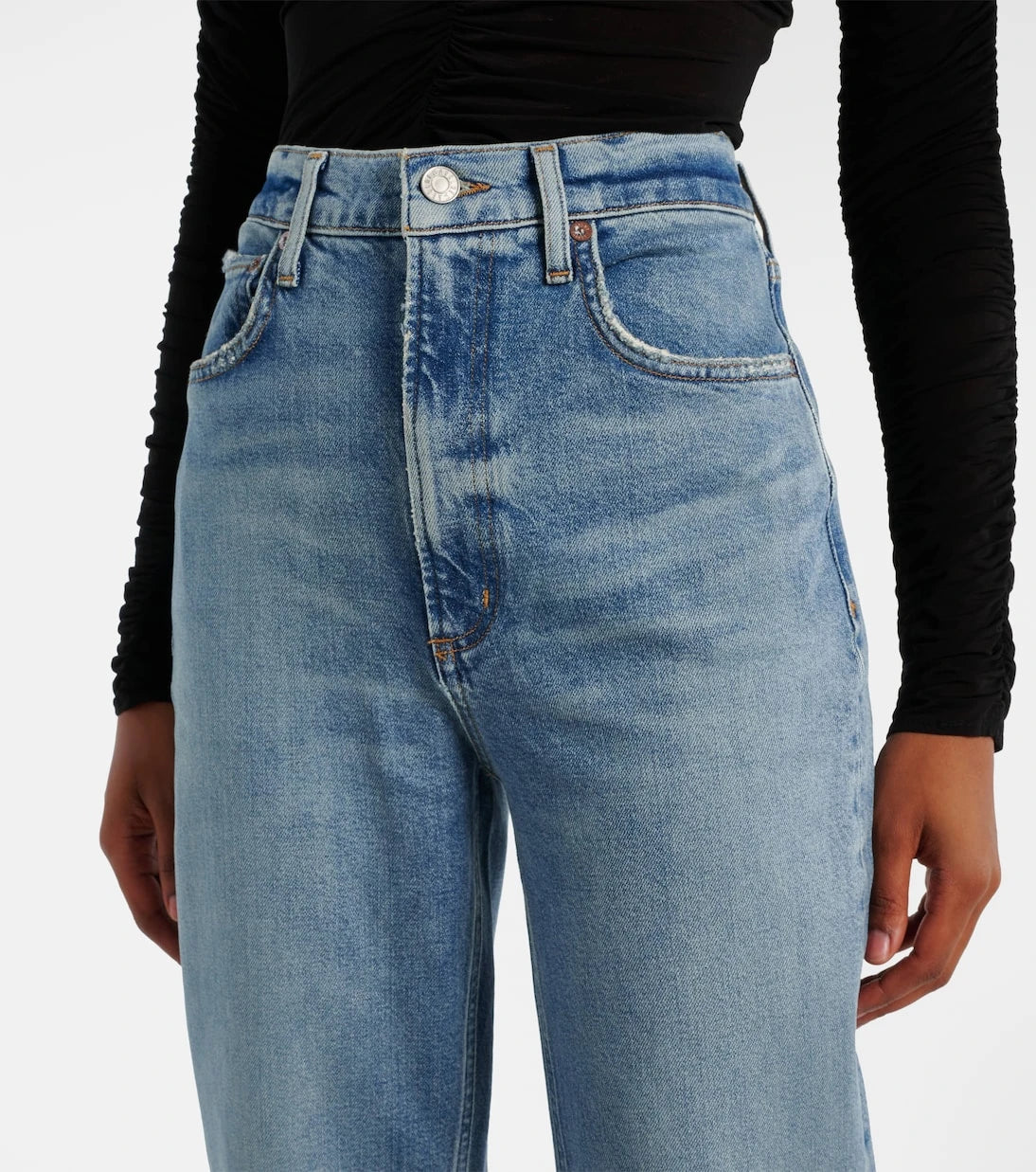 Agolde - Stovepipe high-rise straight jeans