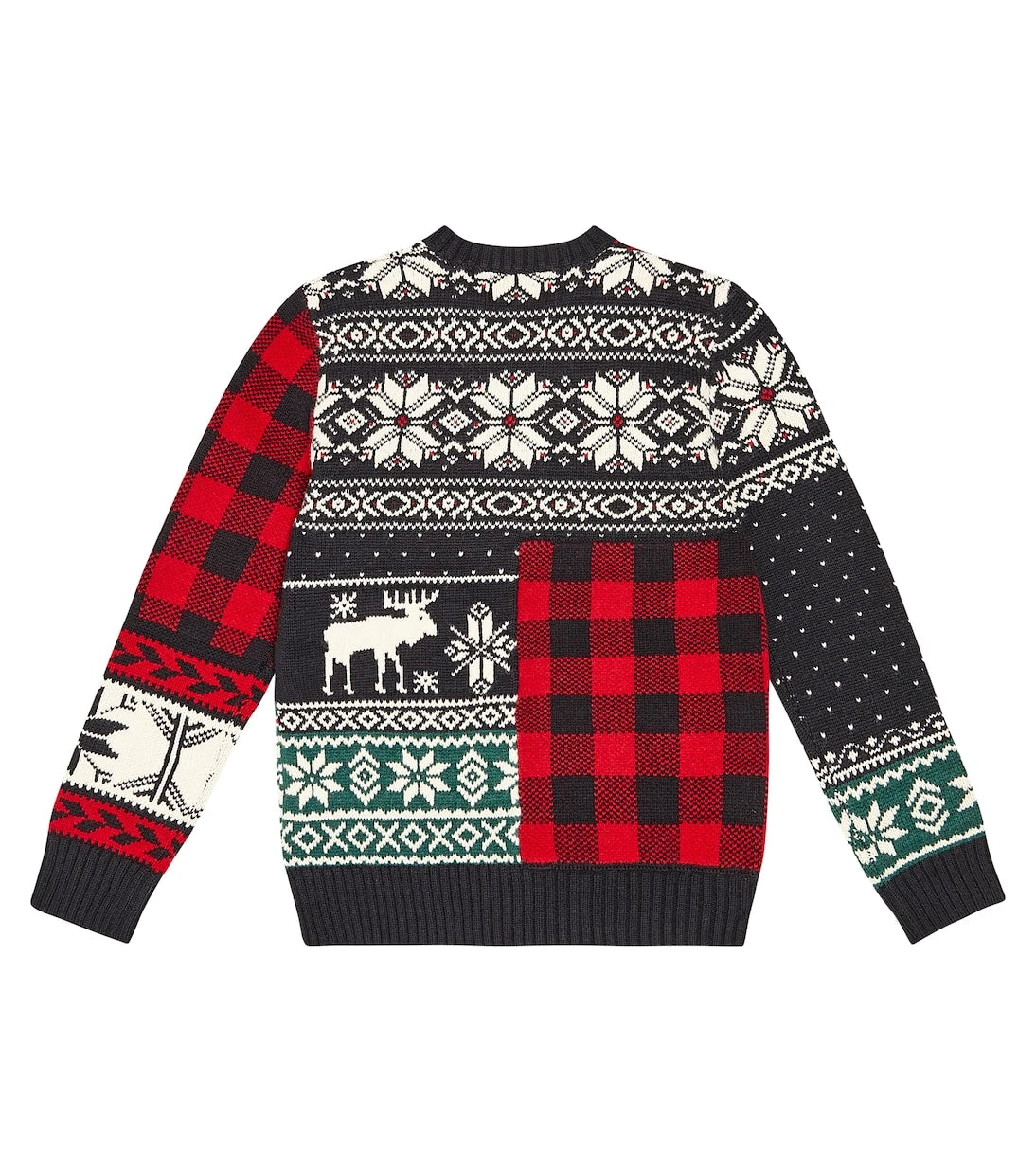 Polo Ralph Lauren Kids - Patchwork wool and cotton-blend sweater