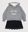 Chloé Kids Cotton Paris Logo Hoodie (14 Years)