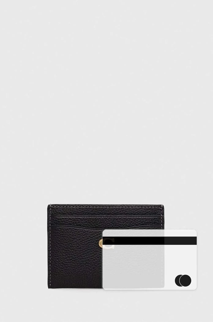 Кожен калъф за карти Coach Essential Card Case