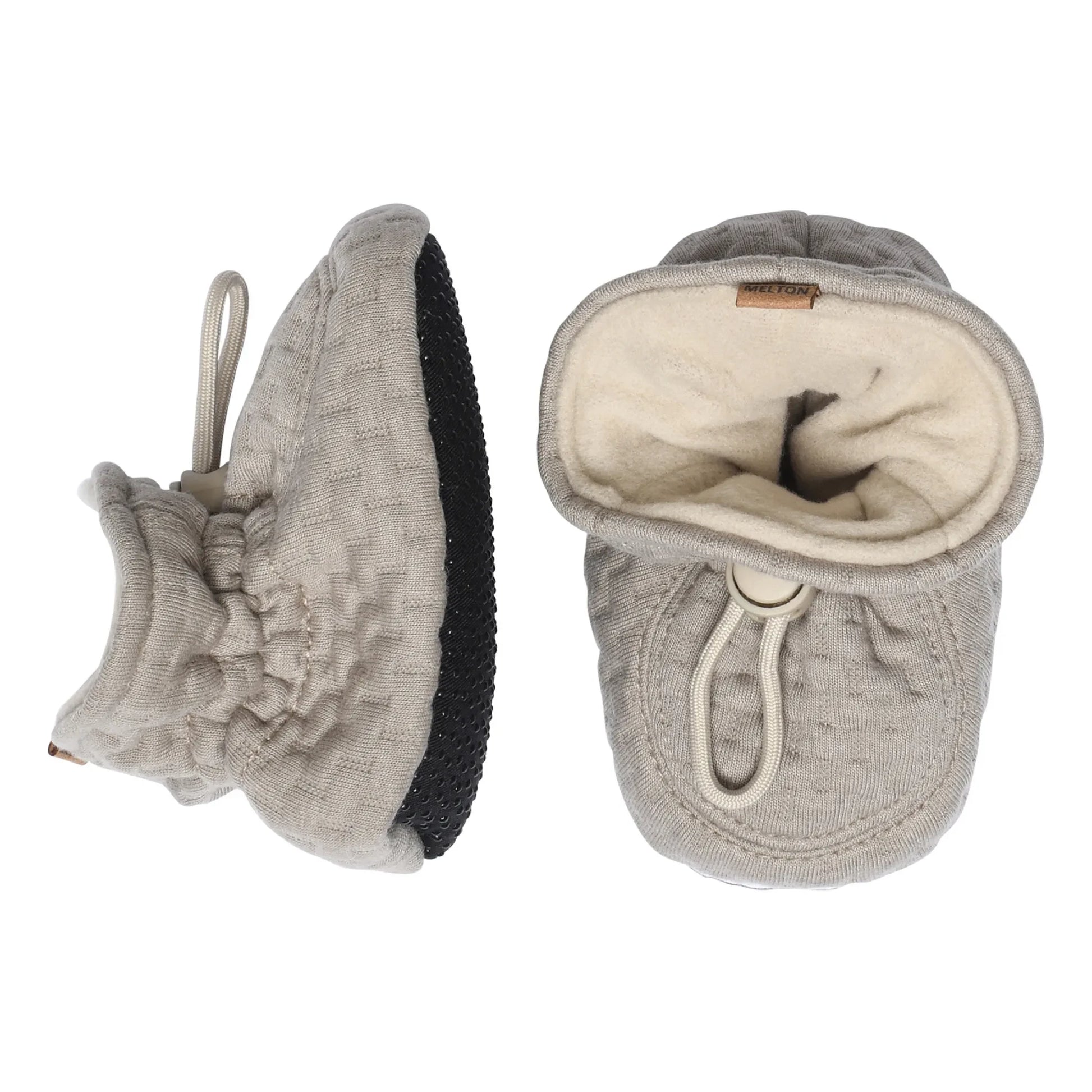 Melton - Textured slippers | Beige
