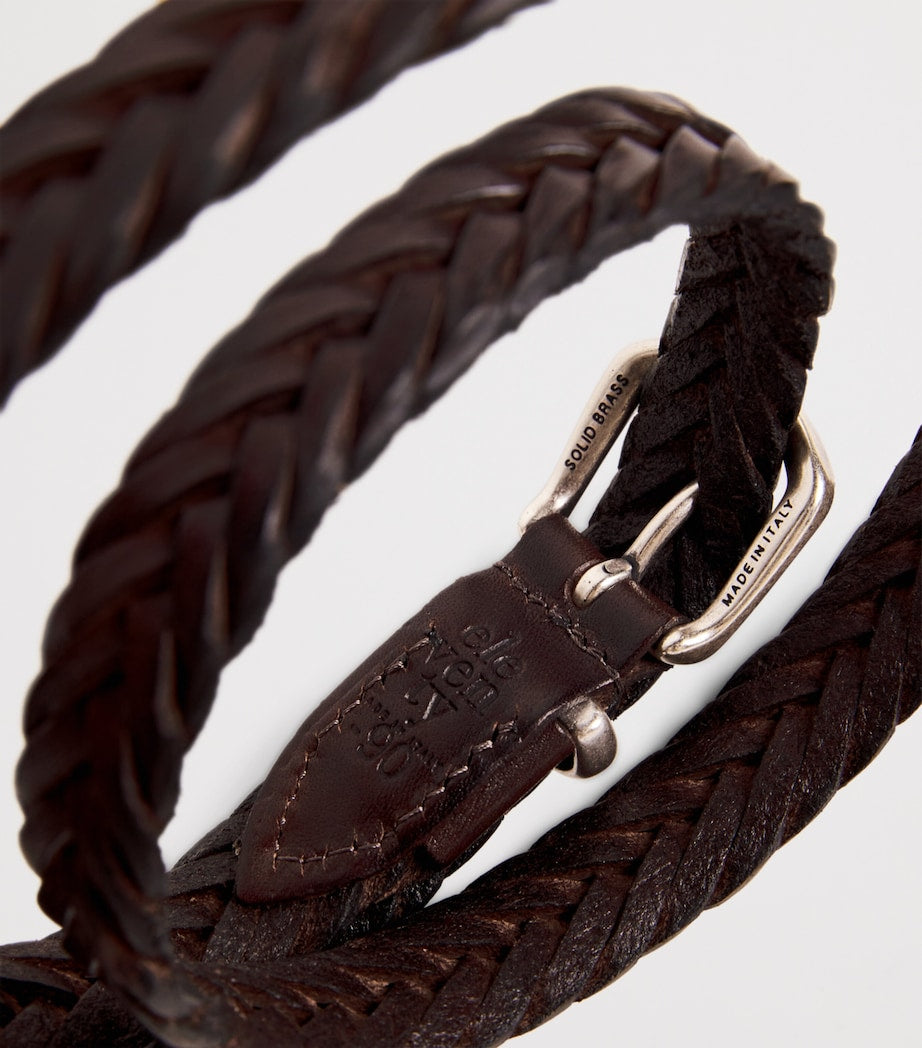 Leather Braided Belt