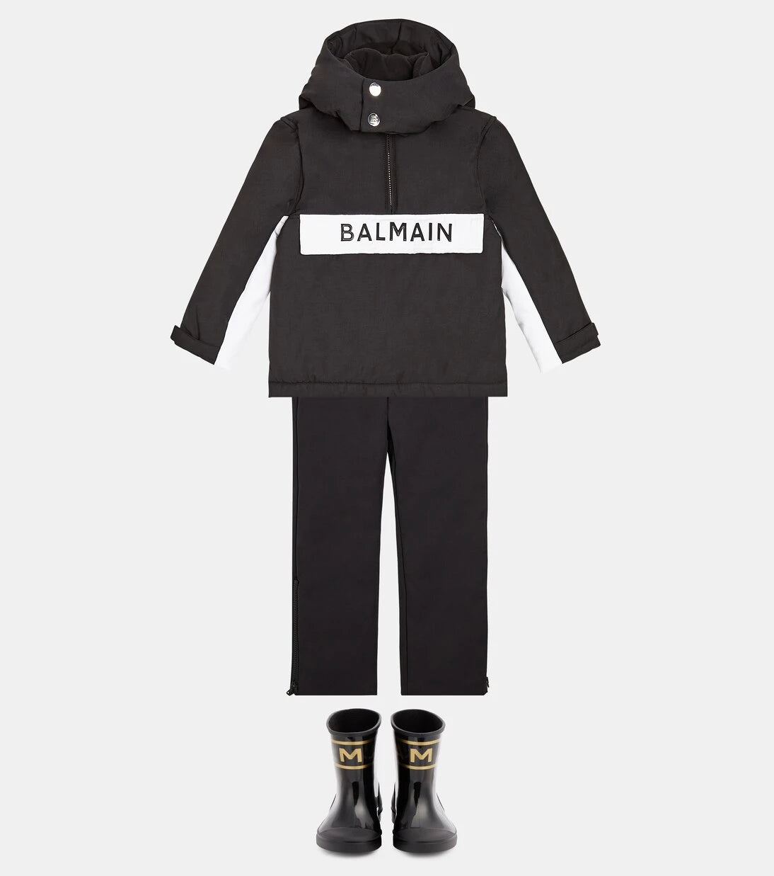 Balmain Kids - جاكيت تزلج بشعار