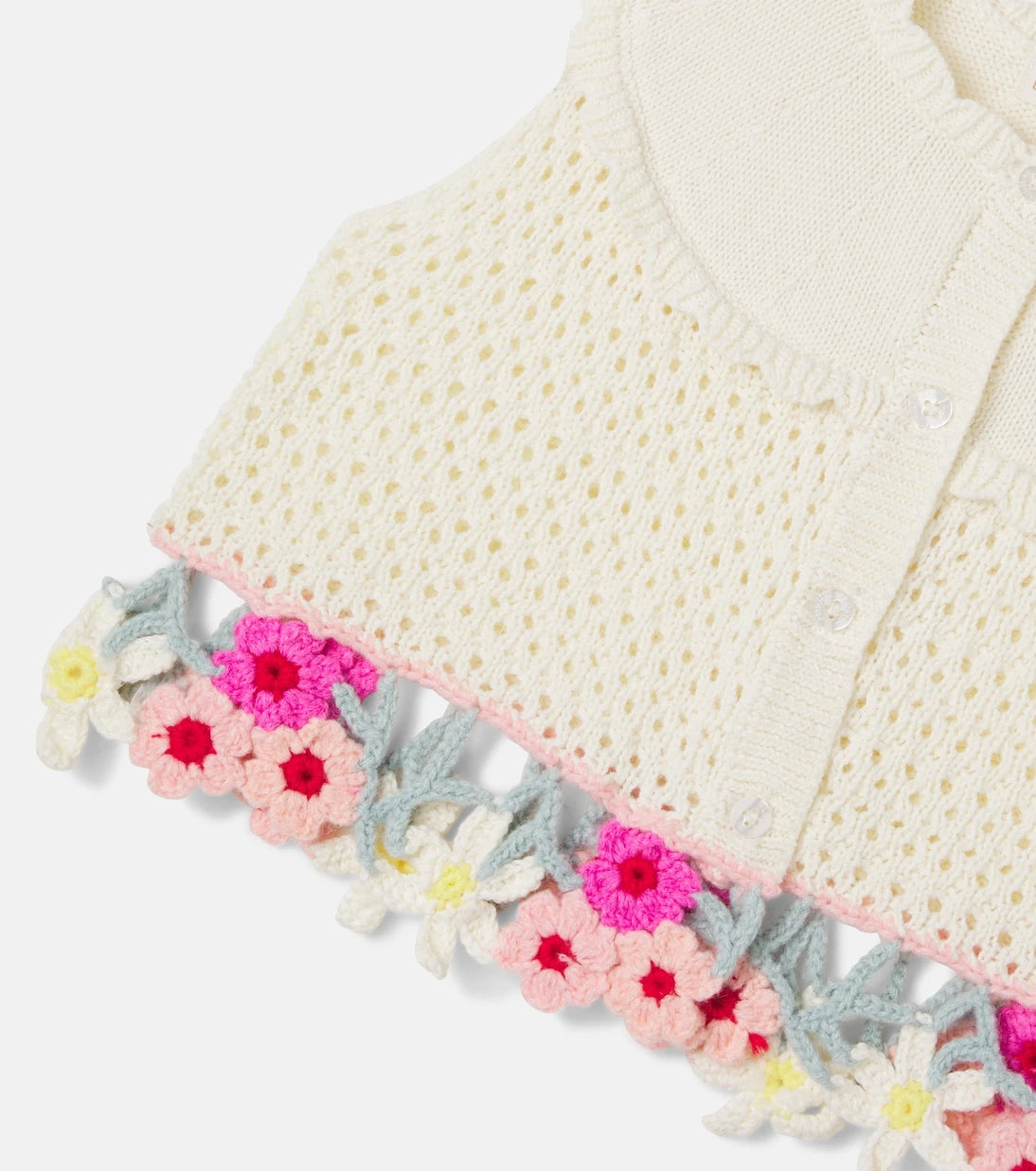 Louise Misha - Elea embroidered cotton-blend sweater vest