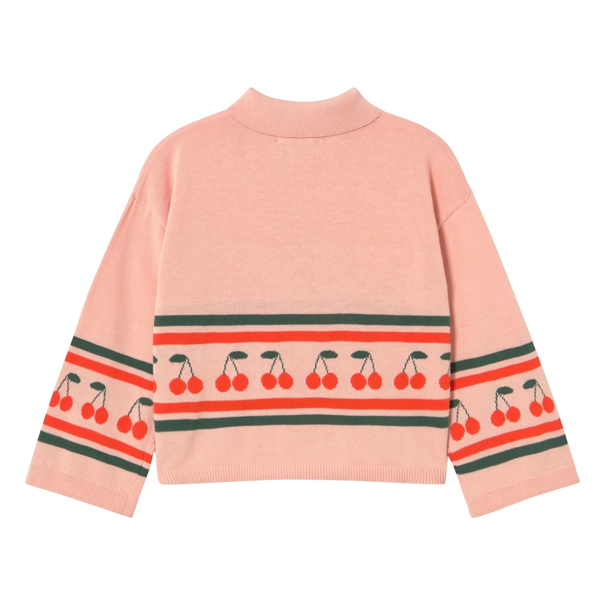 Tinycottons - Polo Cerises Maille | Pink