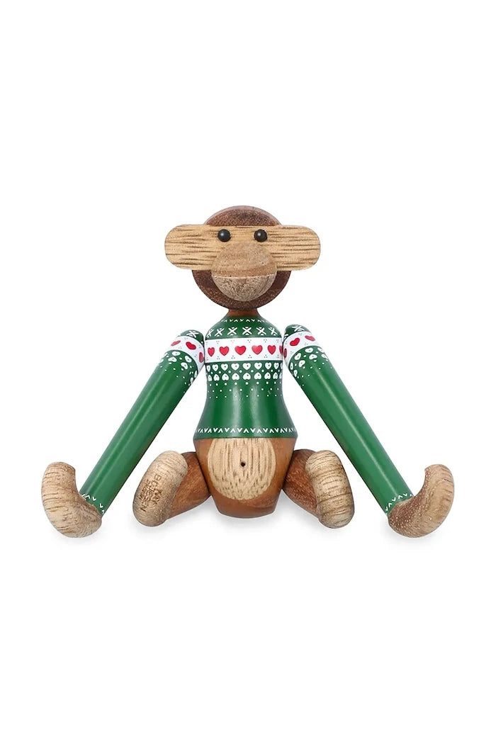Dekoratif Figür Kay Bojesen Monkey Christmas Jumper 9,5 cm