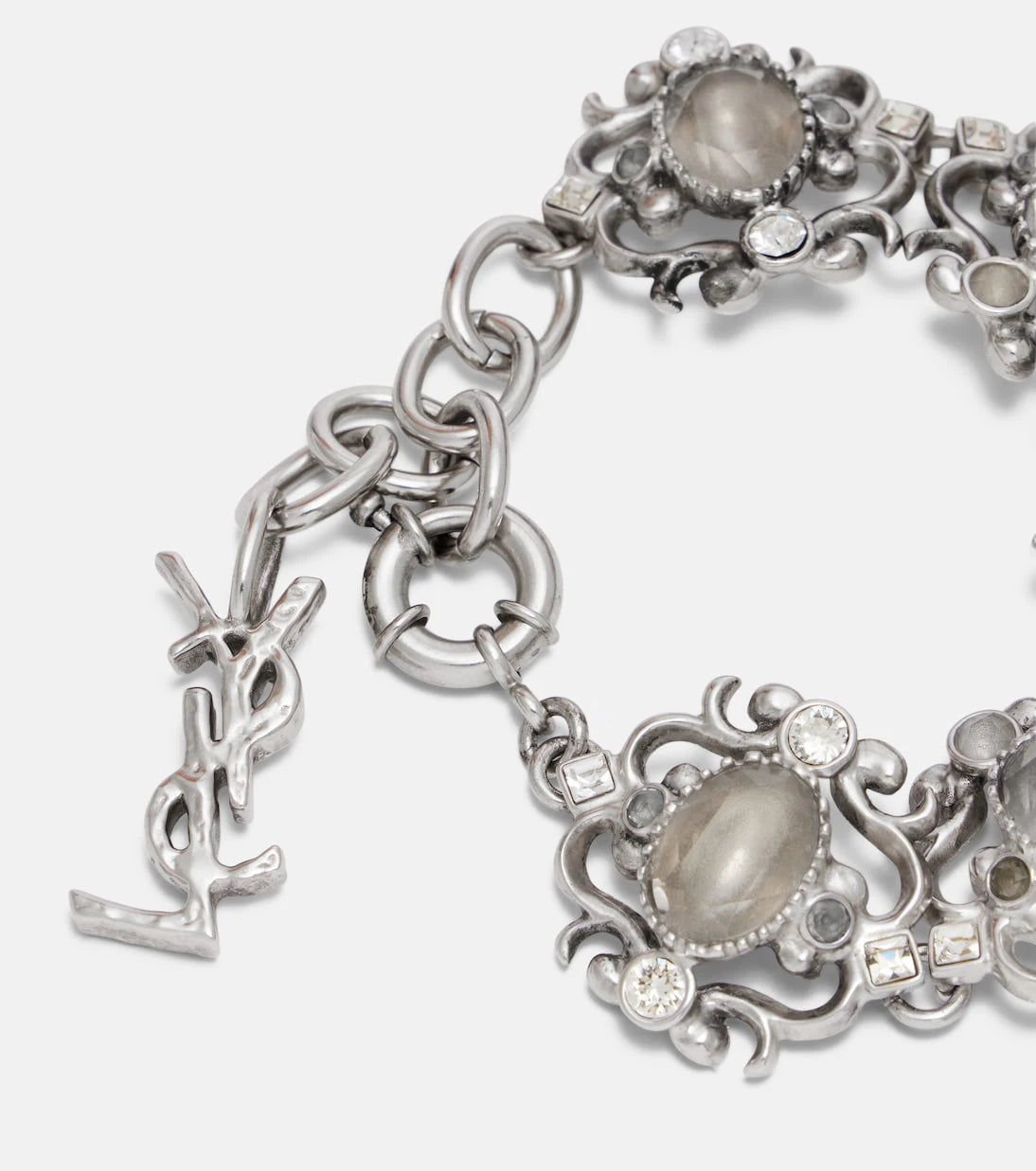 Saint Laurent - Cassandre embellished bracelet
