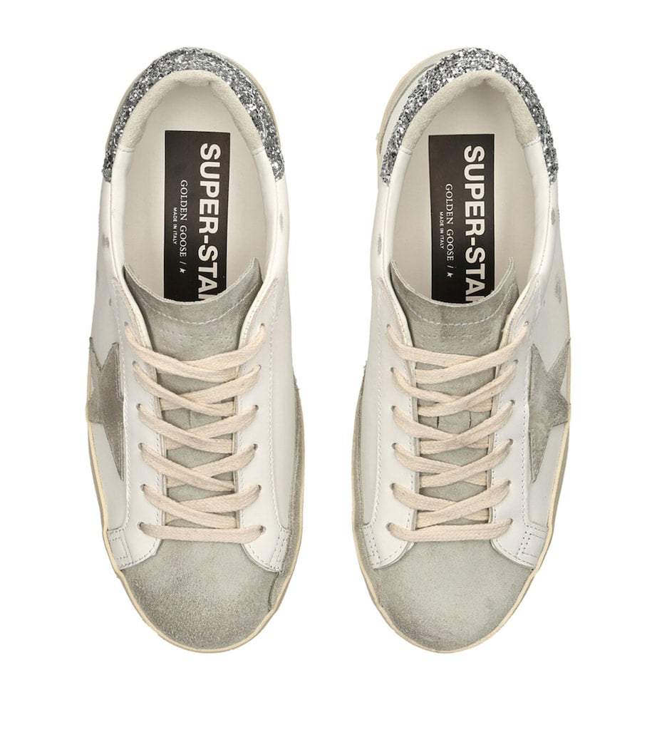 White Leather Super-Star Sneakers