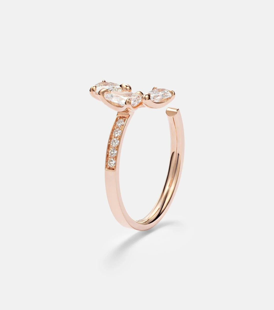 Repossi - Serti Sur Vide 18kt rose gold ring with diamonds