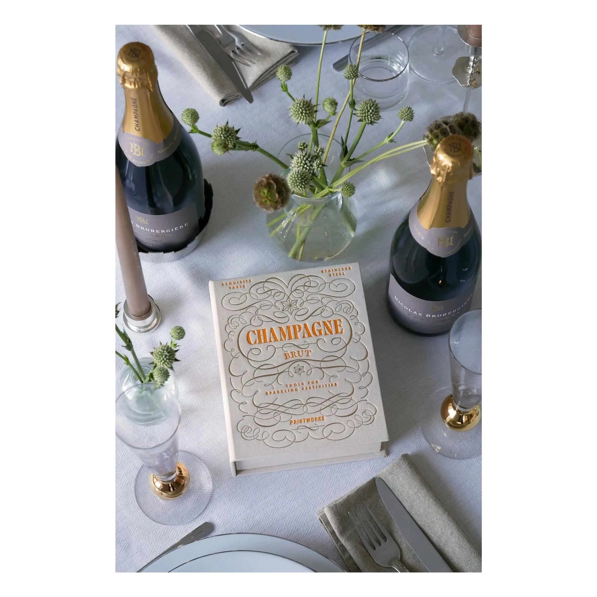 PrintWorks - Gift set Champagne utensils
