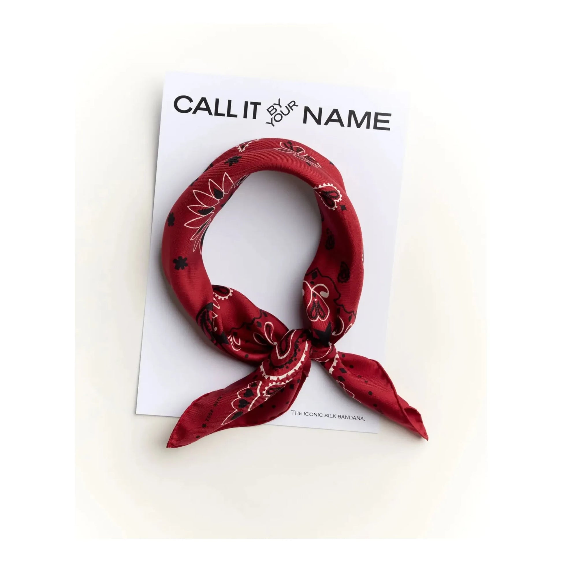 Call it by your name - Bandana Small Silk | Red