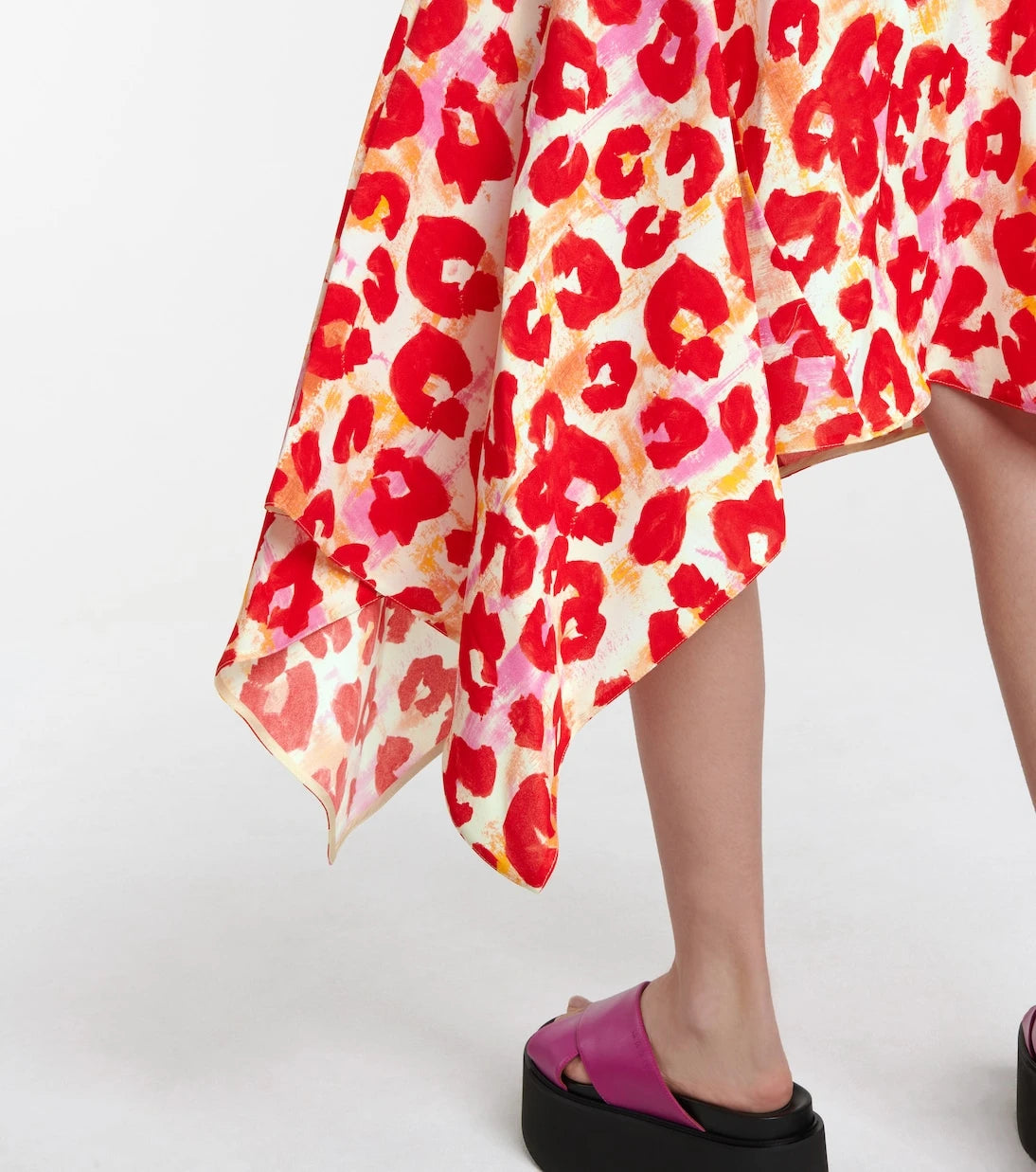 Marni - Leopard-print sablé midi skirt