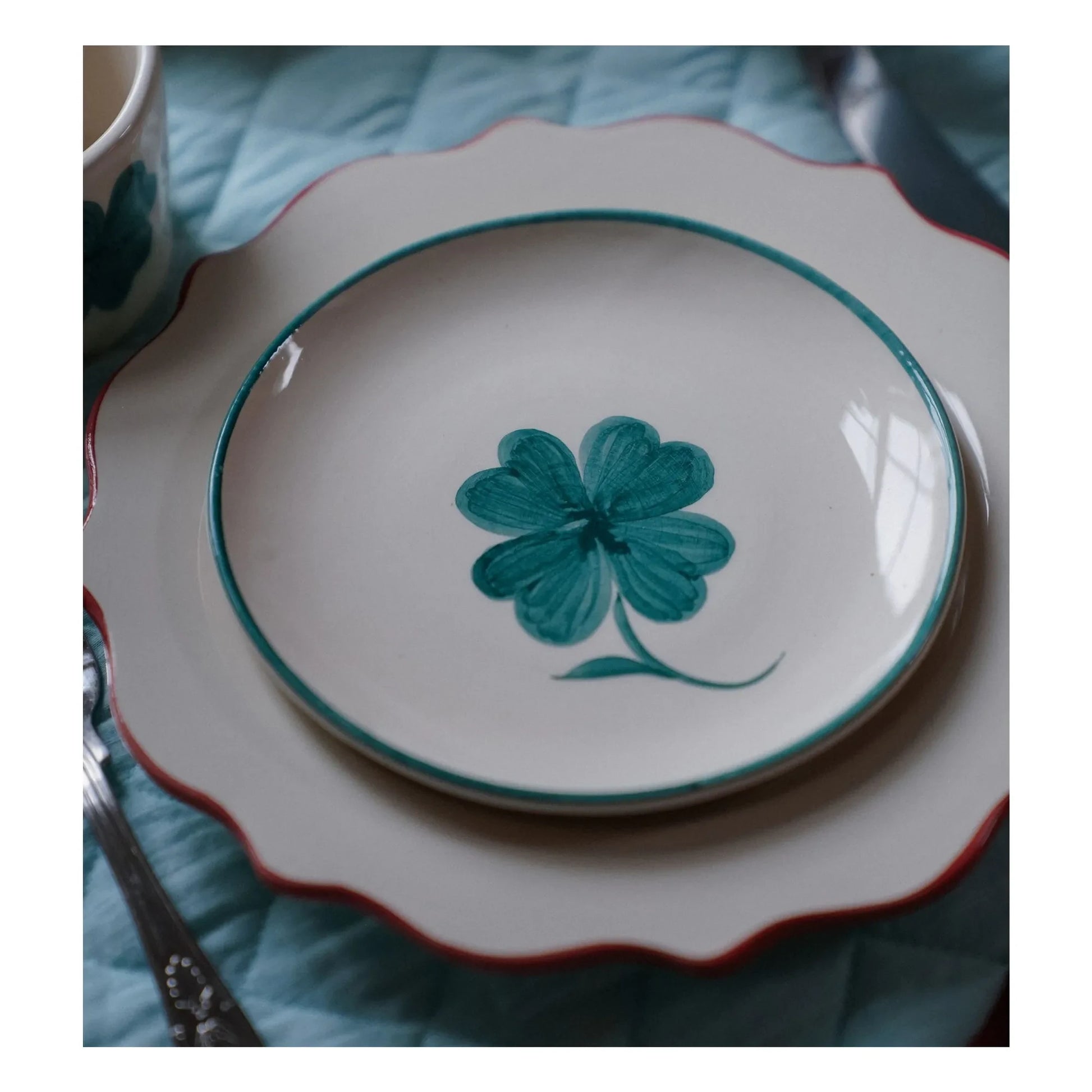 Anna + Nina - Cloverleaf tray Shamrock | Green