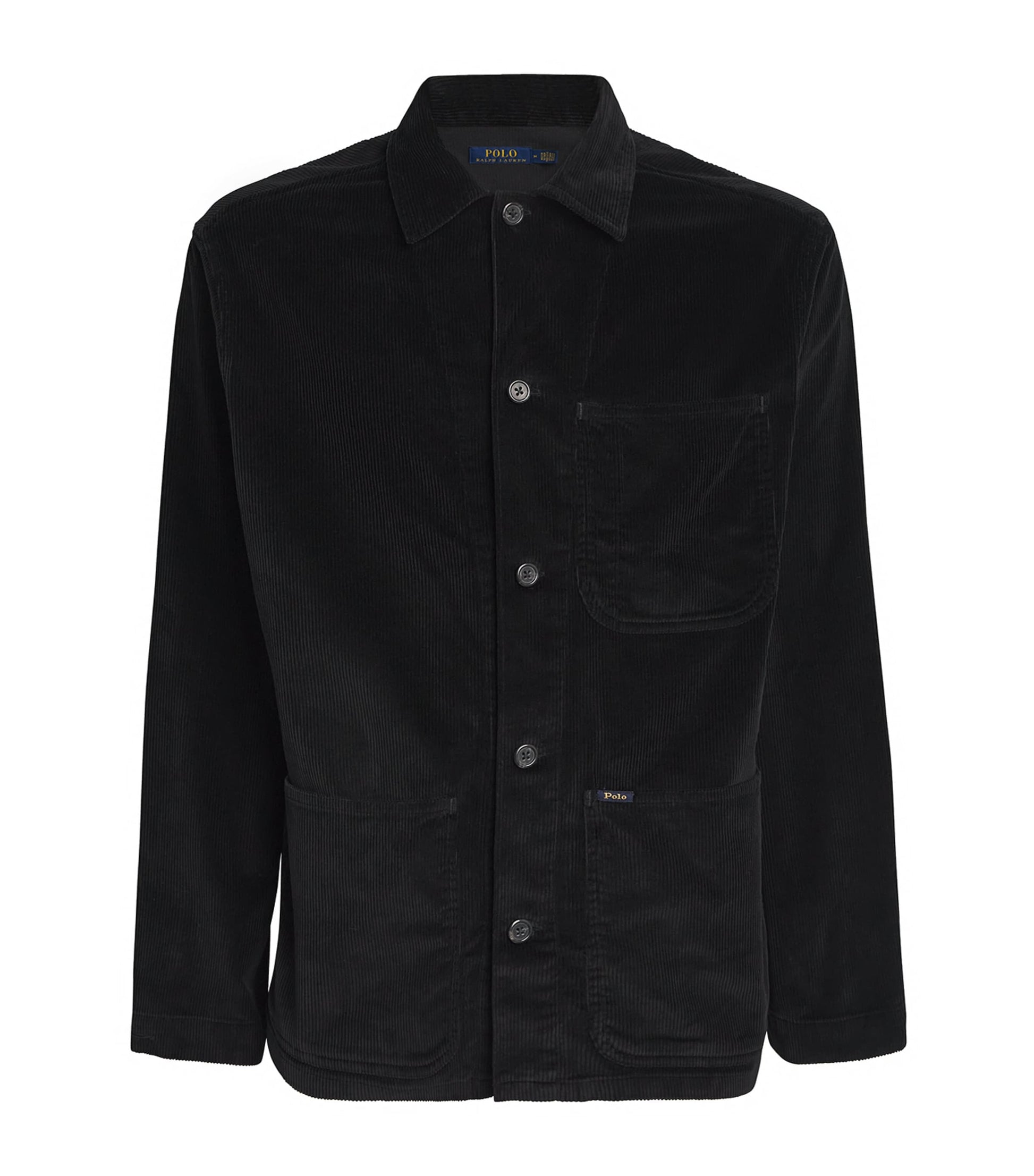 Polo Ralph Lauren Black Corduroy Utility Overshirt