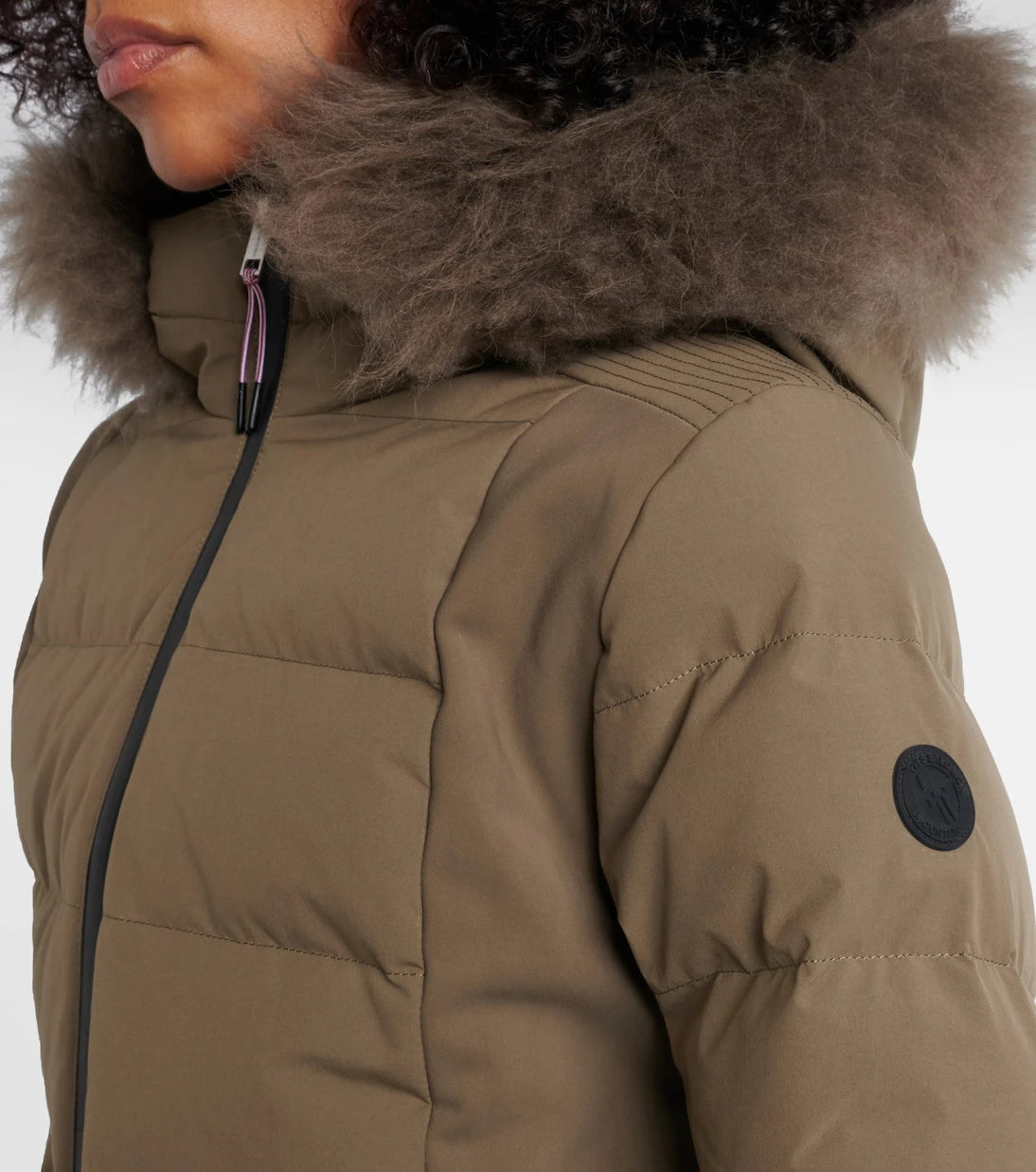 Yves Salomon - Doudoune 64cm belted down jacket