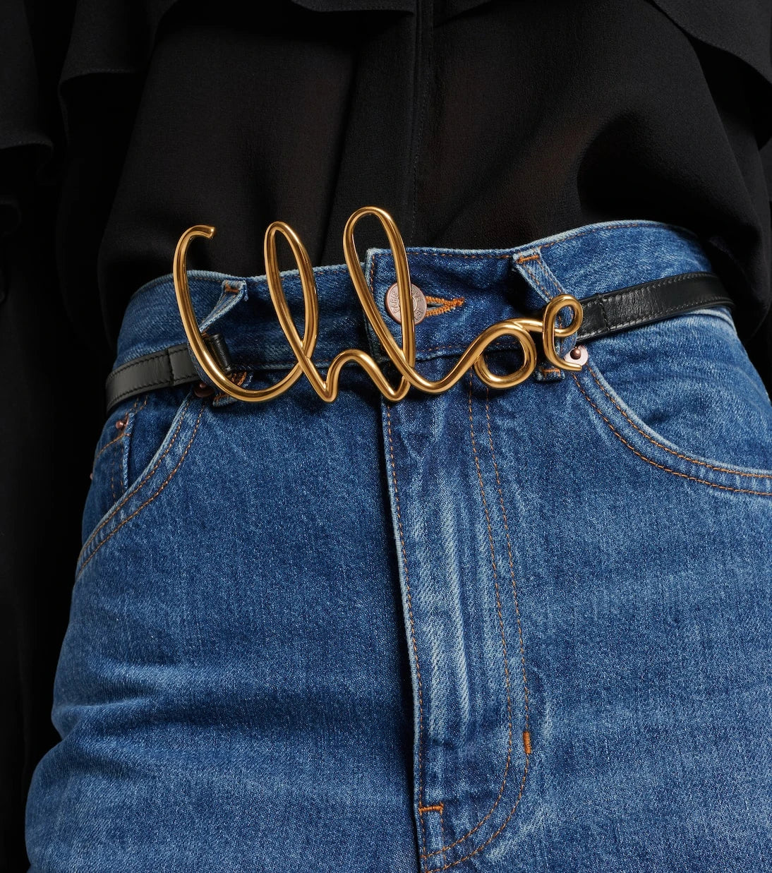 Chloé - Chloé Iconic slim leather belt