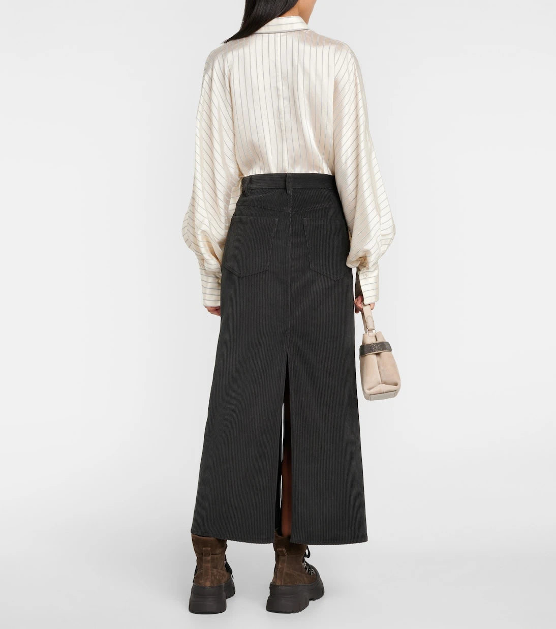 Brunello Cucinelli - Cotton corduroy maxi skirt