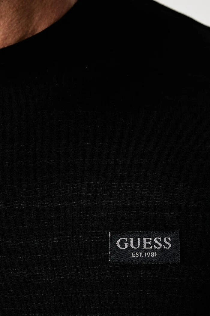 Guess pamuk ve elastanlı basic erkek tişört