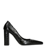 Alaïa Black Leather Point-Toe Pumps 90