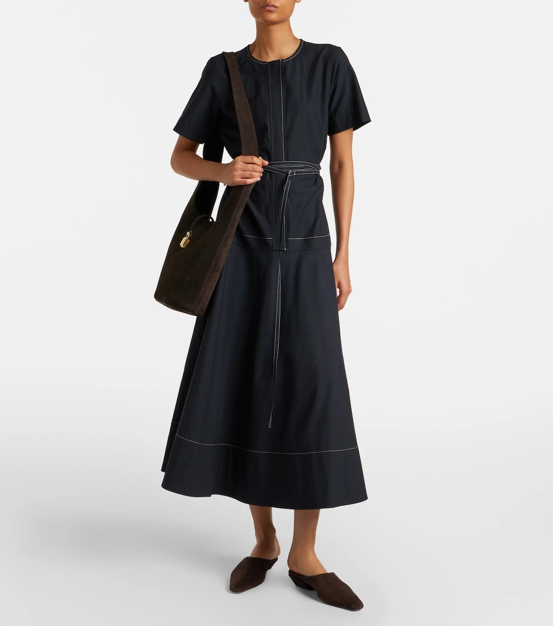 DeMellier - Siena Medium suede shoulder bag