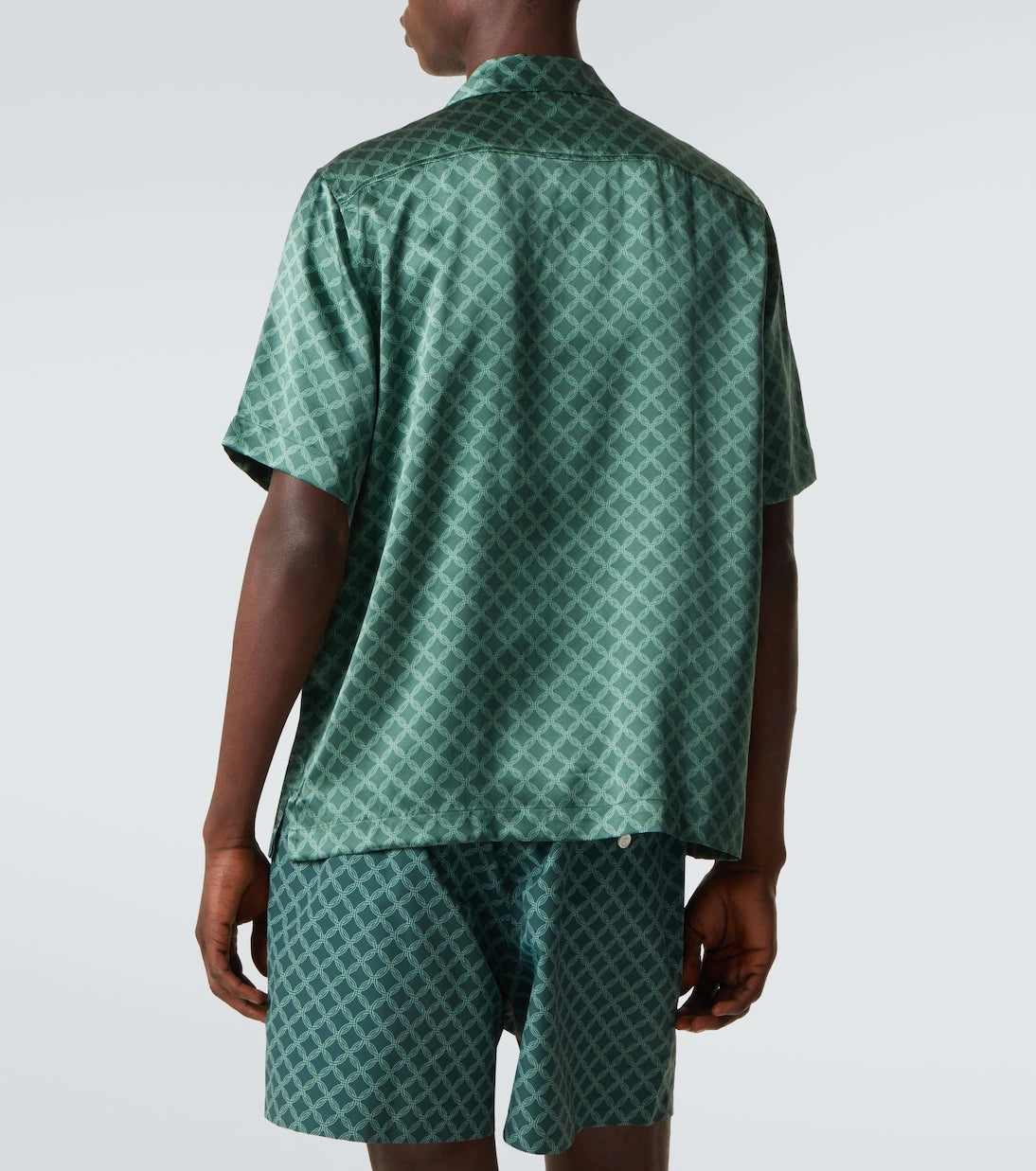 Frescobol Carioca - Roberto printed silk bowling shirt