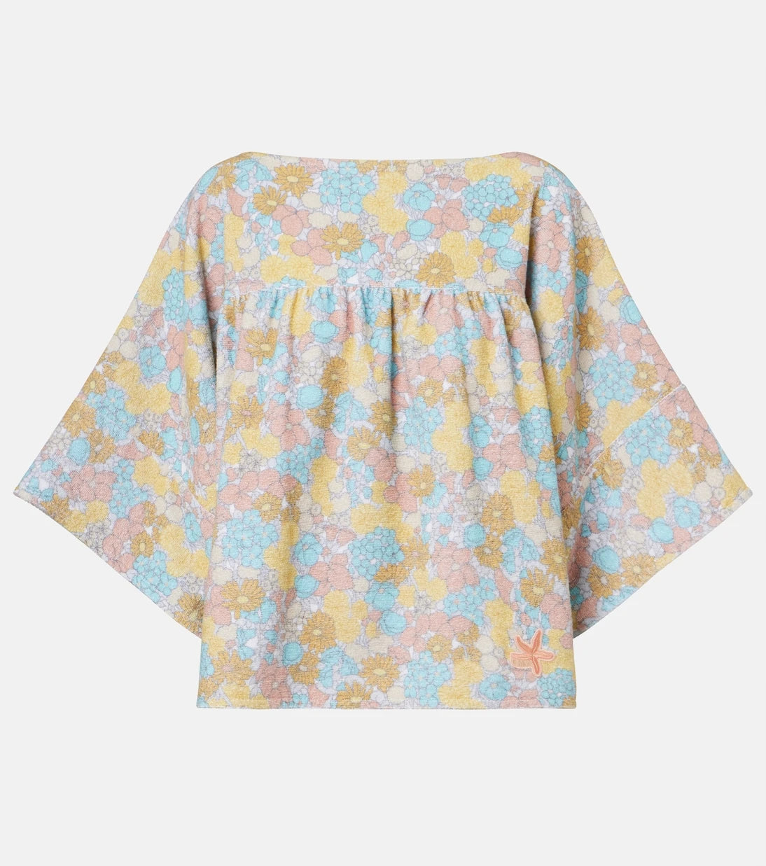 Chloé - Floral gathered cotton top