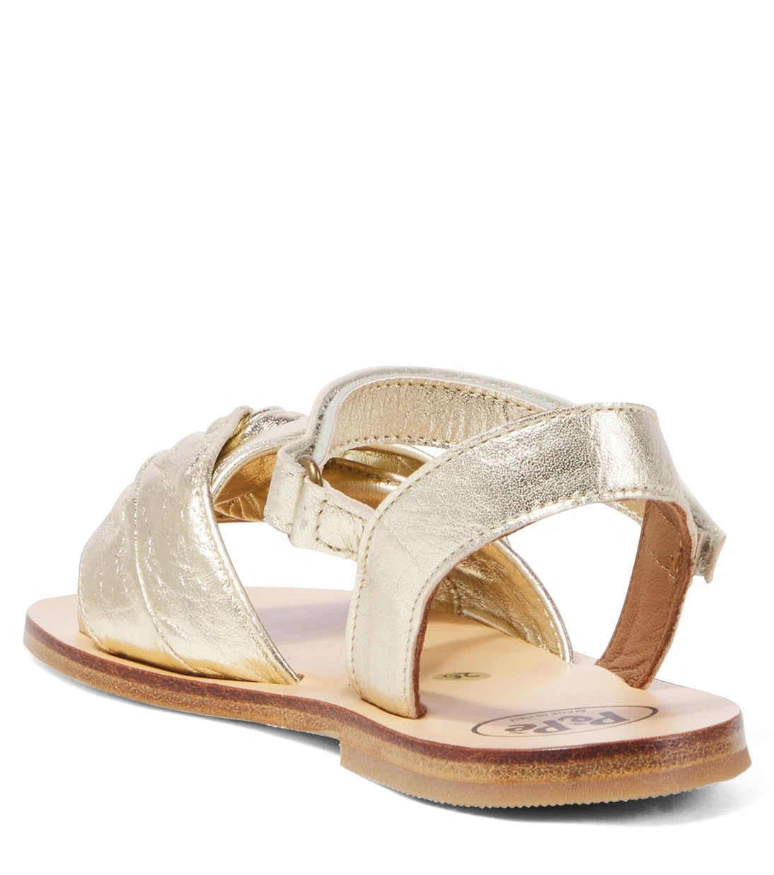 PèPè - Metallic leather sandals