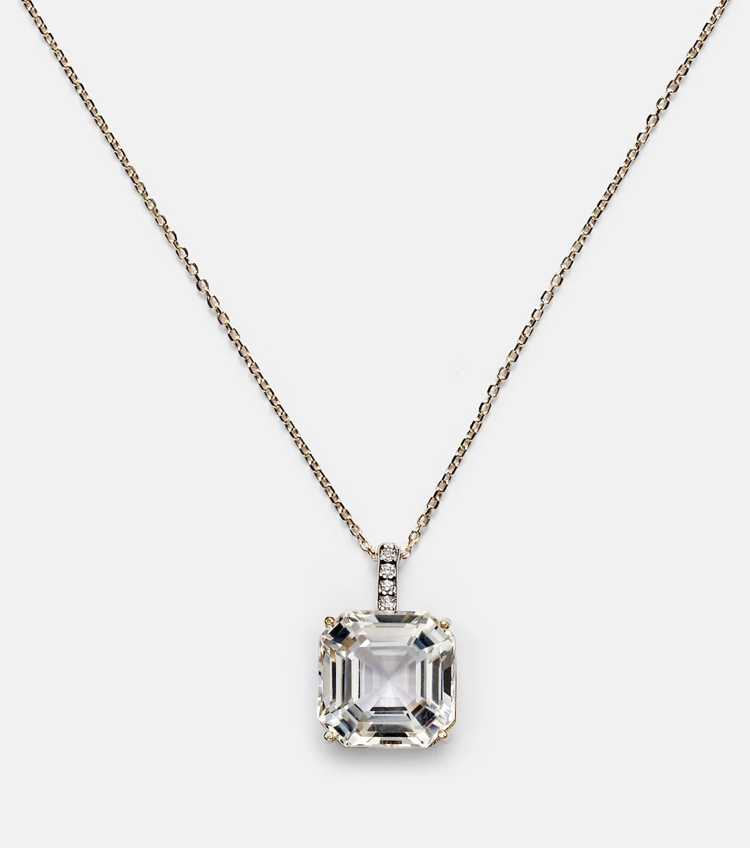 Mateo - 14kt gold necklace with topaz and diamonds