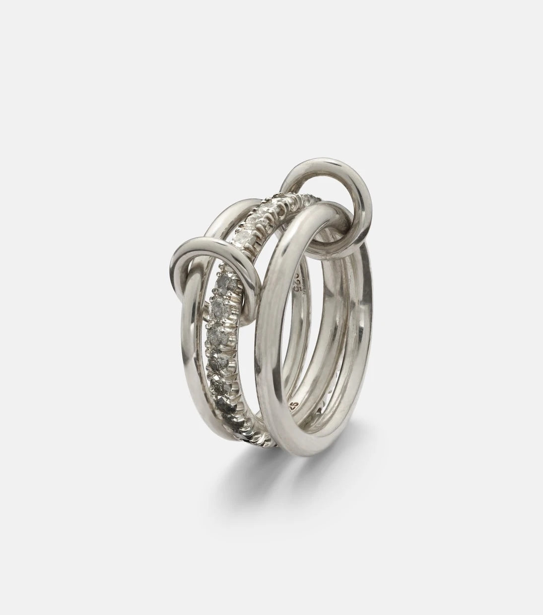 Spinelli Kilcollin - Petunia sterling silver ring with diamonds