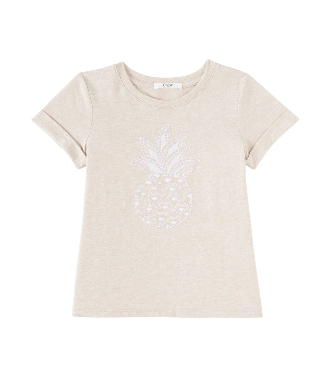 Chloé Kids - Embroidered cotton jersey T-shirt