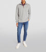 Polo Ralph Lauren Grey Cotton Quarter-Zip Sweater