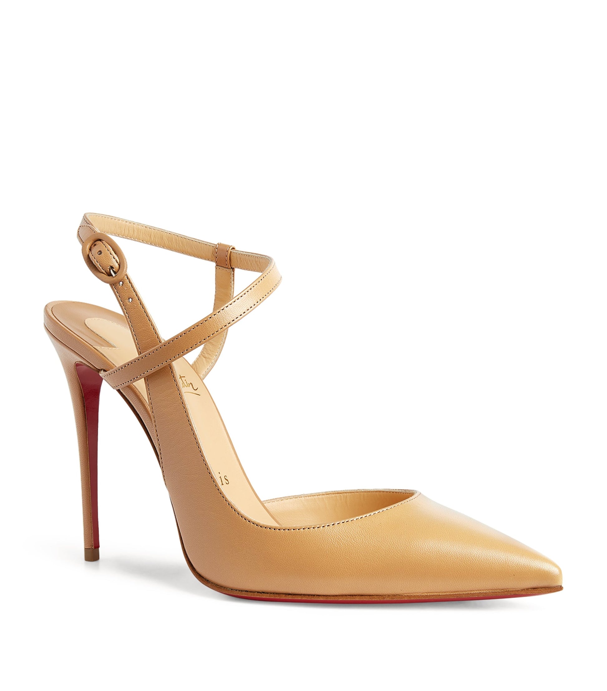 Christian Louboutin Red Jenlove Leather Pumps 100