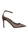 Brown Mesh Love Affair Pumps 80