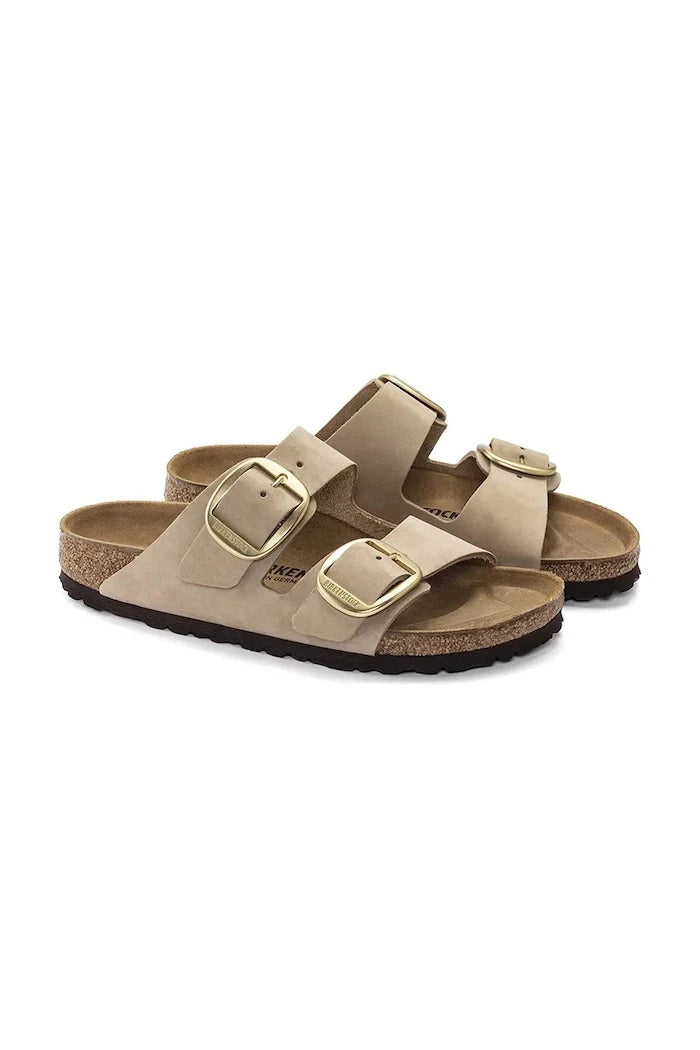 Nubuk Birkenstock Arizona Big Buckle Terlik