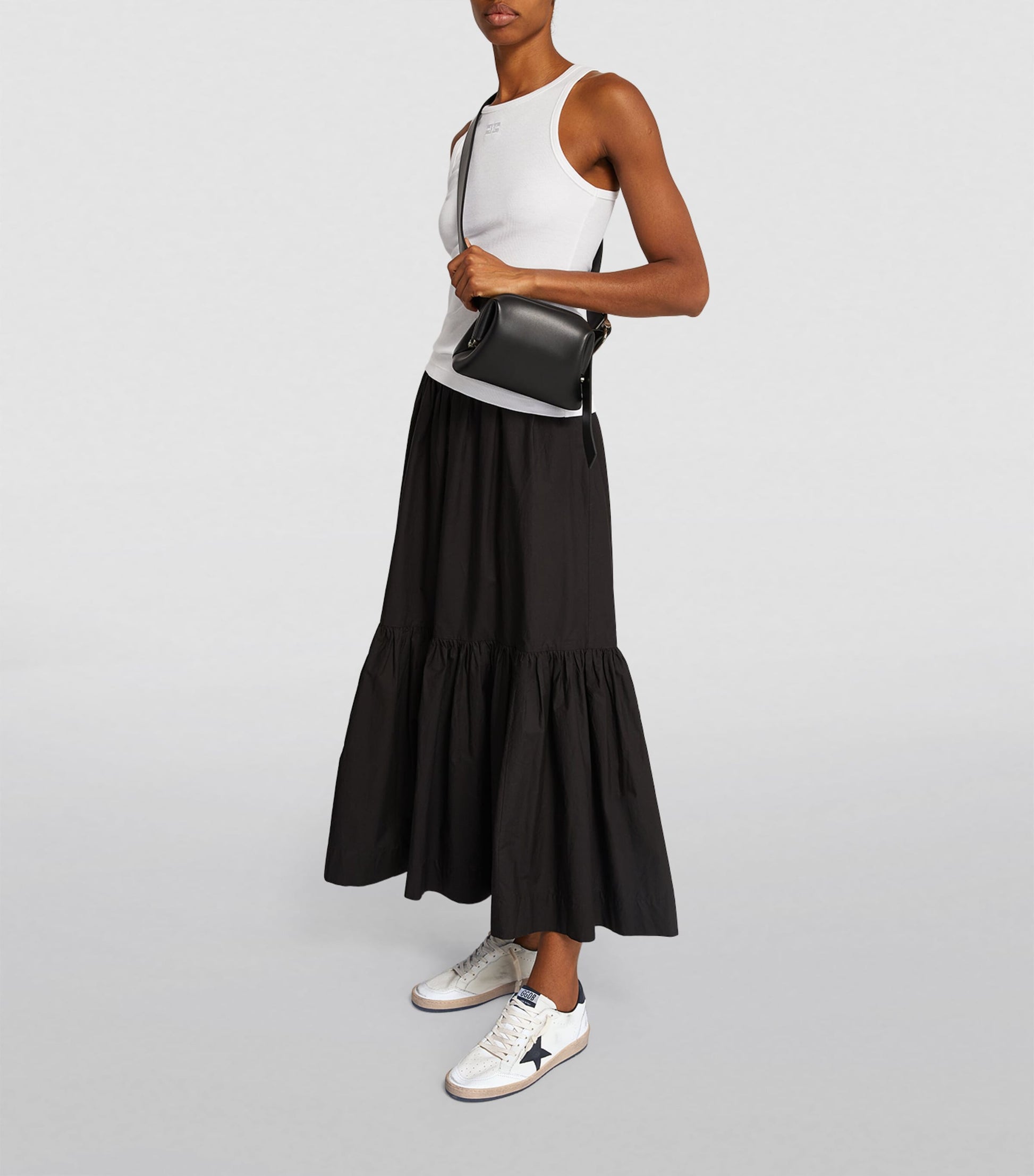 White Leather Ball Star Sneakers