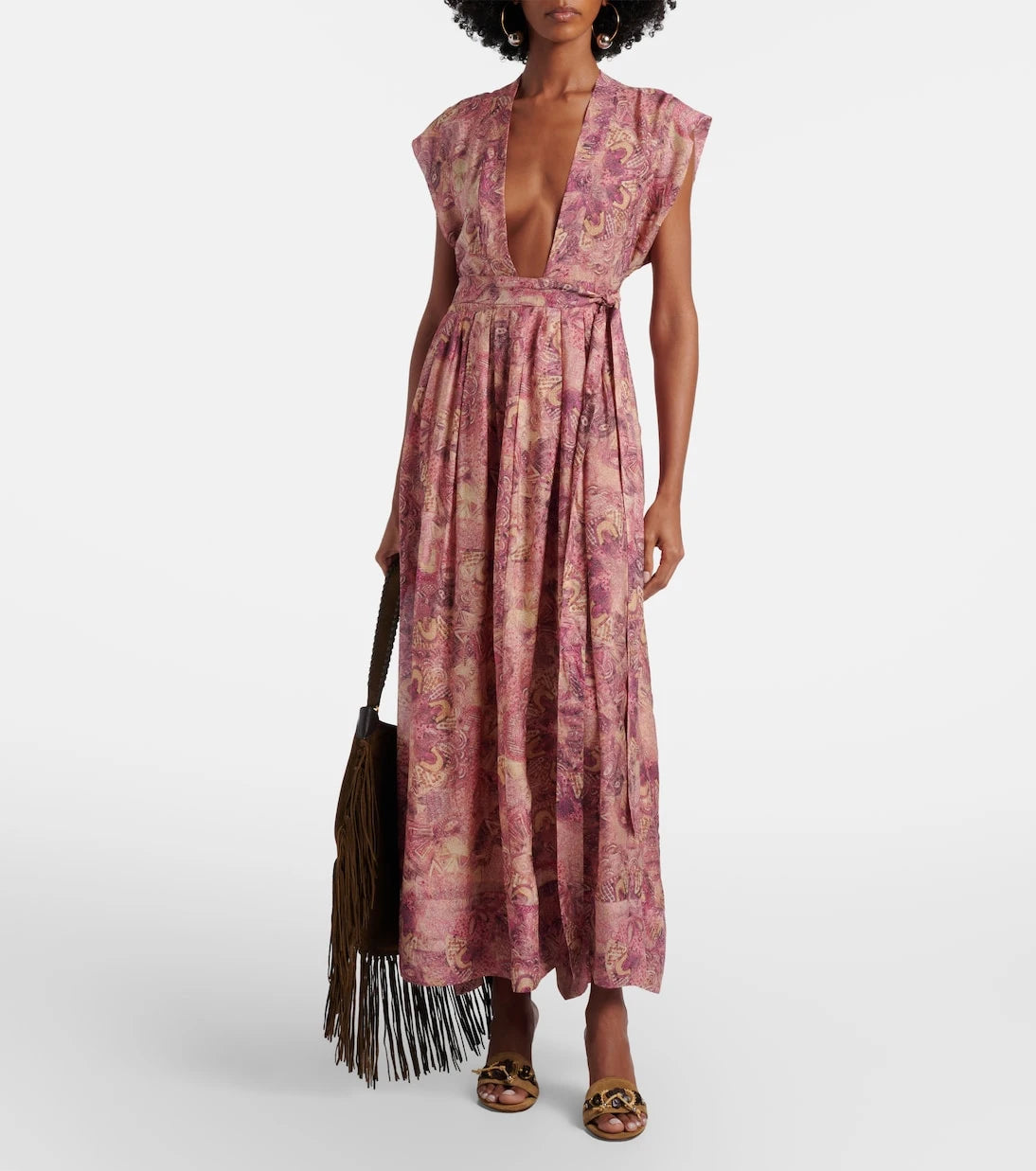 Isabel Marant - Anee embellished suede wedge mules