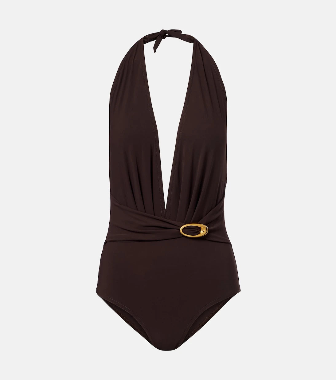 Karla Colletto - Solid embellished swimsuit